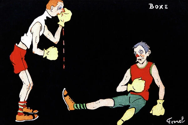 Boxing, c.1910 (illustration)