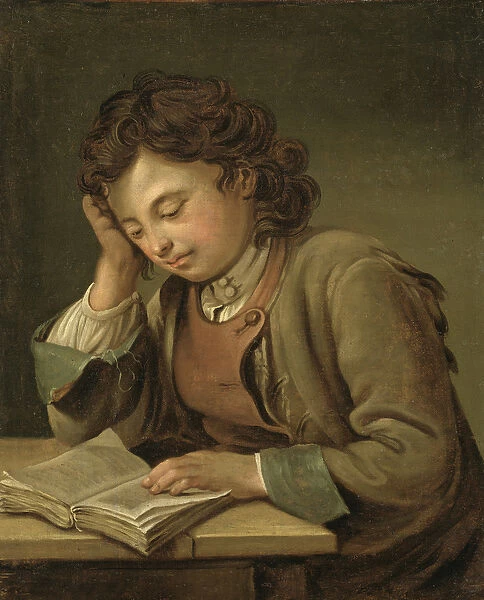 A Boy Reading, 1758 (oil on canvas)
