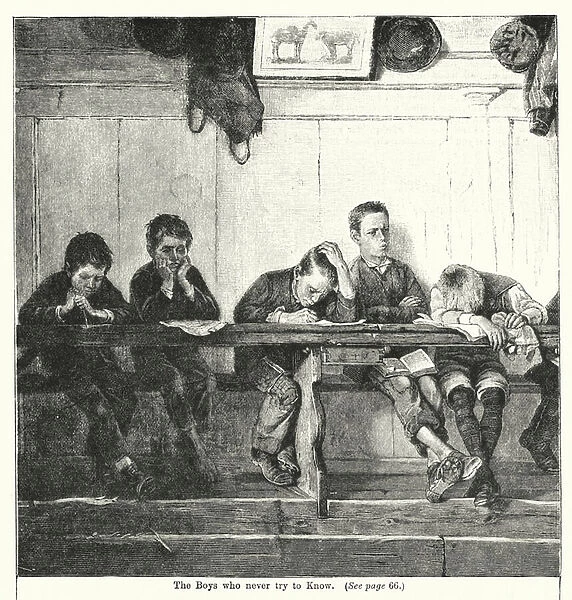 The Boys who never try to Know (engraving)