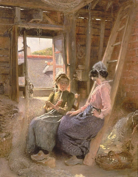 Two Breton Women, 1904 (oil on canvas)