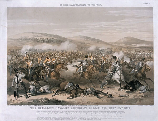 The Brilliant Cavalry Action at the Battle of Balaclava, October 25th 1854