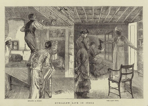 Bungalow Life in India (engraving)