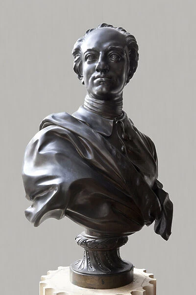 Bust of the Swedish King Charles XII of Sweden (1682-1718) (bronze)