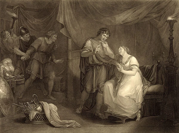 In Calchas tent, Act V, Scene II, from Troilus and Cressida by William Shakespeare