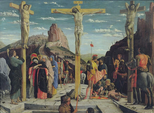 Calvary, central predella panel from the St