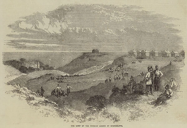 The Camp of the Foreign Legion at Shorncliffe (engraving)
