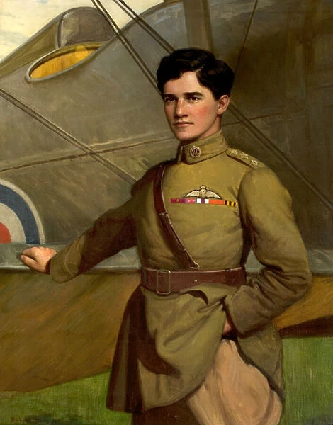 Captain Albert Ball, 1921 (oil on canvas)