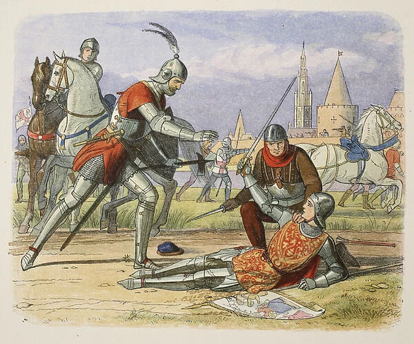 Capture of Joan of Arc, 25 May 1430, from A Chronicle of England BC 55 to AD 1485, pub