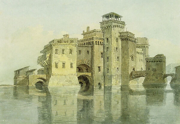 Castle, date unknown (watercolour and pencil on paper)
