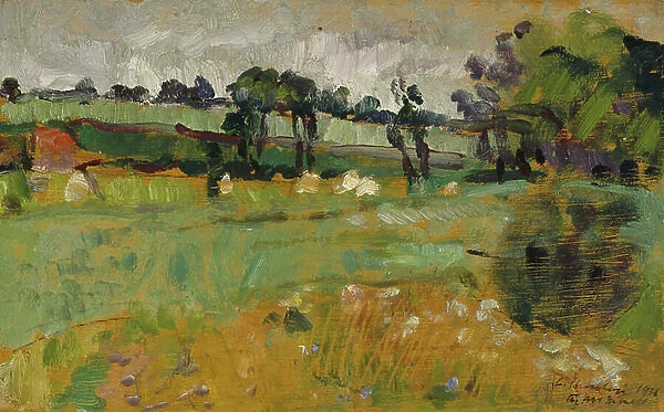 Ceres, Fife, 1921 (oil on panel)