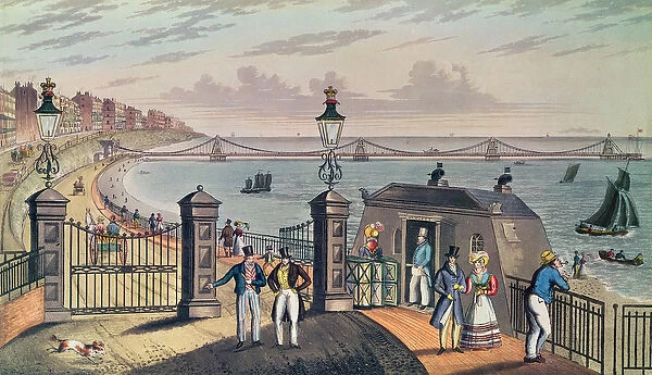 The Chain Pier on the front at Brighton, designed and erected by Captain S. Brown R