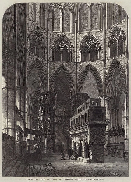 Chapel and Shrine of Edward the Confessor, Westminster Abbey (engraving)