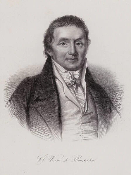 Charles Victor de Bonstetten, Swiss politician and writer (engraving)