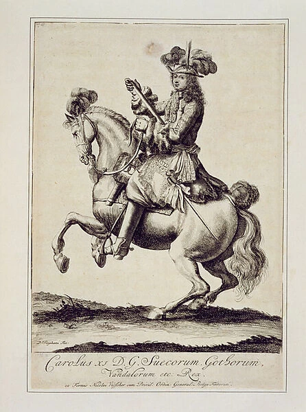 Charles XI (1655-97) (engraving)