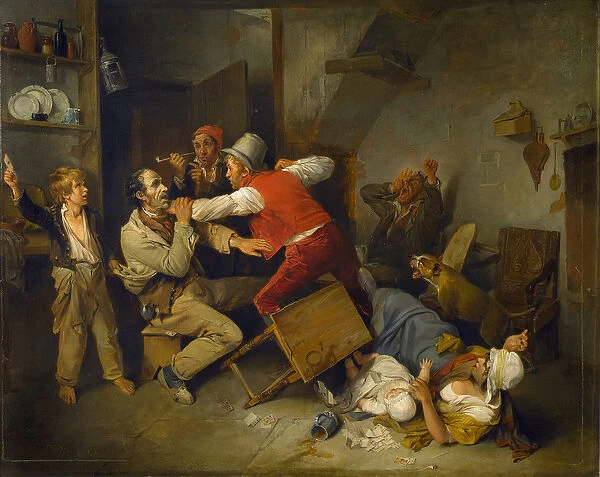 The Cheat Detected, 1814 (oil on panel)