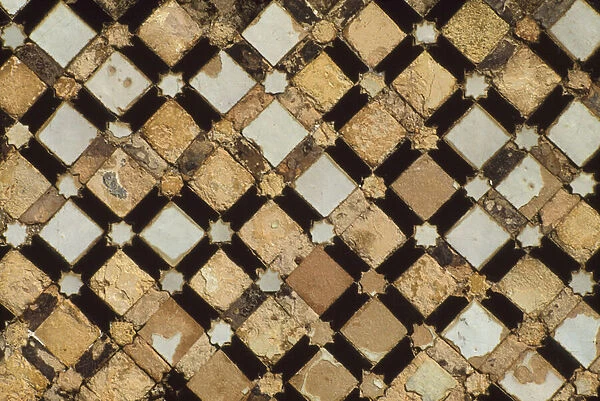 Chella necropolis, detail of a decorative panel (mosaic)