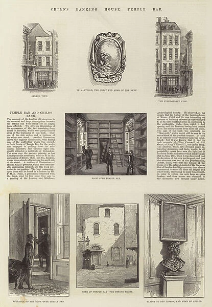 Childs Banking House, Temple Bar (engraving)