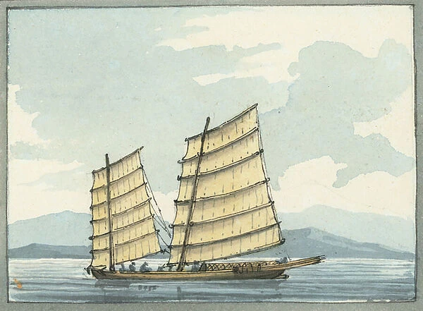 Chinese Pilot boat from Macao, 1809 (w  /  c)