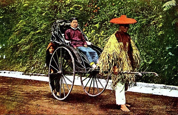 Chinese rickshaw - early 1900s