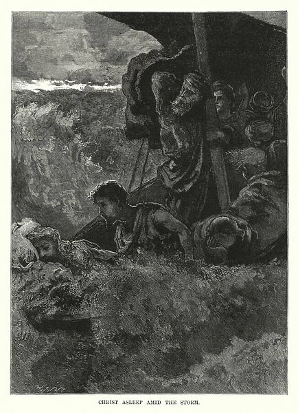 Christ asleep amid the Storm (engraving)