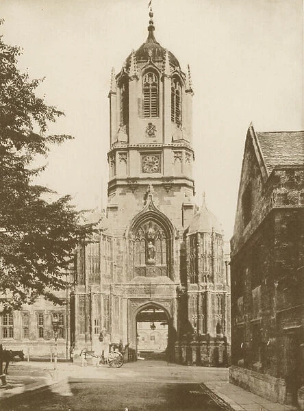 Christ Church, Oxford: Tom Tower (b  /  w photo)