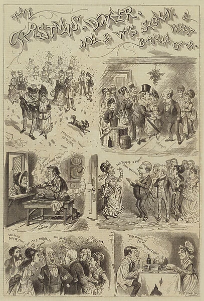 The Christmas Dinner, How it Was Stolen and What Became of It (engraving)