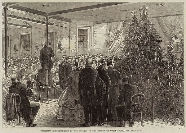 Christmas Entertainment to the Inmates of the Greenwich Union-House (engraving)