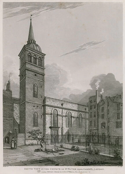 Church of St Peter upon Cornhill, London (engraving)