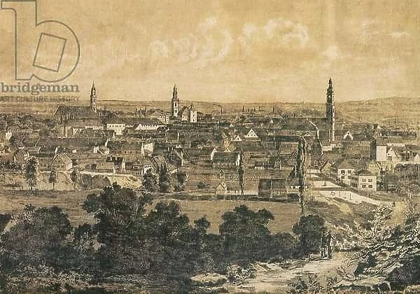 City of Erlangen, Bavaria, Germany, 19th century