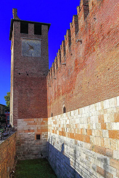 Clocktower of castelvecchio. Verona