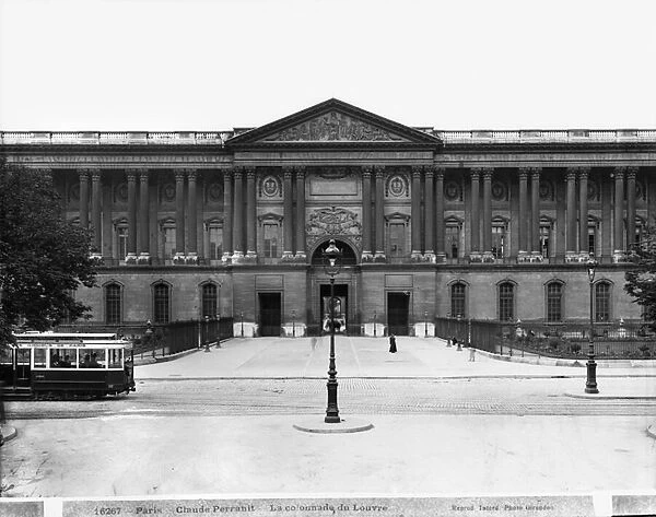 The Colonnade of the Louvre, c. 1920 (b  /  w photo)