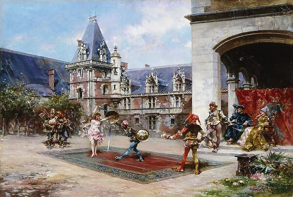 The Comic Duel, 1885 (oil on panel)