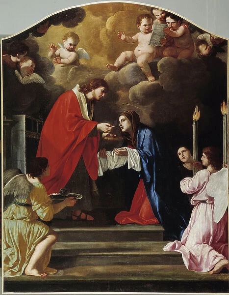The Communion of the Virgin, 1663 (oil on canvas)