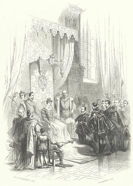 The confederacy of Dutch nobles presenting a petition of their grievances to Margaret of