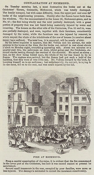 Conflagration at Richmond (engraving)