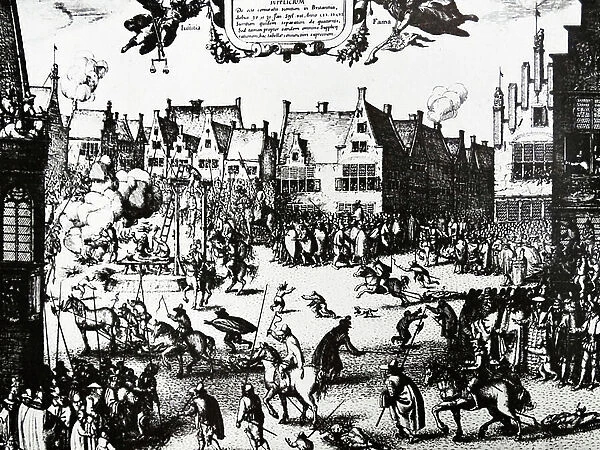 The conspirators in the Gunpowder Plot are hanged, drawn and quartered