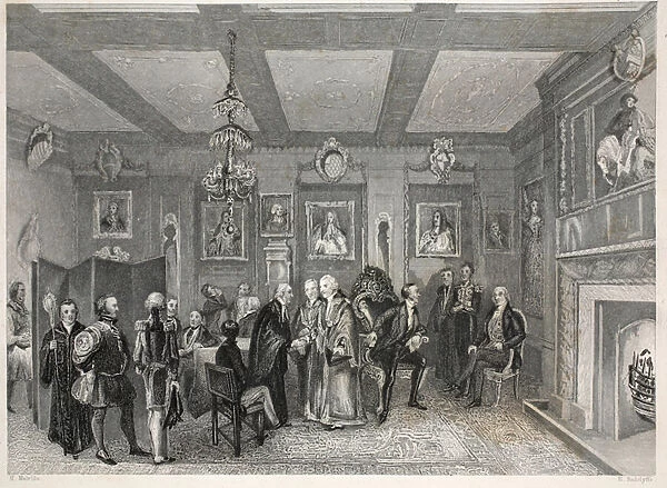 Council Chamber, Vintners Hall, from London Interiors with their Costumes