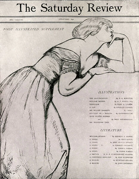 Cover design for The Saturday Review Christmas Supplement, 1896 (litho)