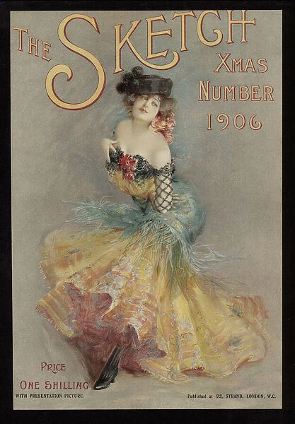 Cover of The Sketch, Christmas number, 1906 (colour litho)