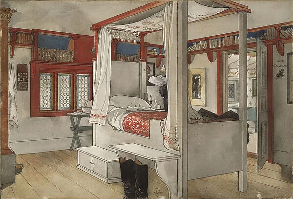 Daddys Room, from A Home series, c. 1895 (w  /  c on paper)