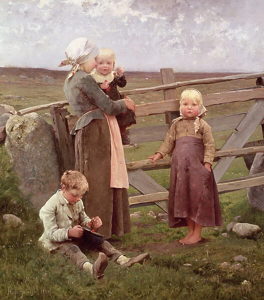 The Dalby Gate, Skane, 1884 (oil on canvas)
