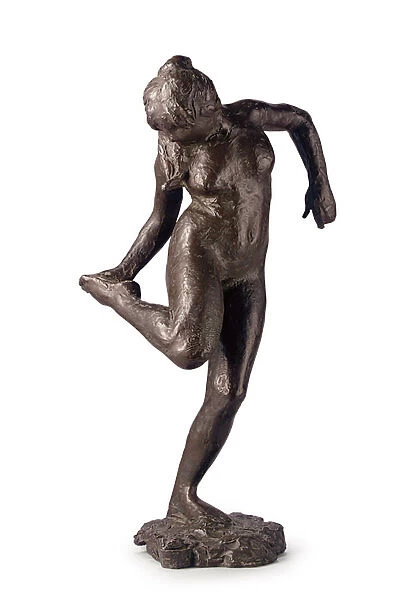 Dancer Looking at the Sole of her Right Foot; Danseuse Regardant la Plante de son Pied