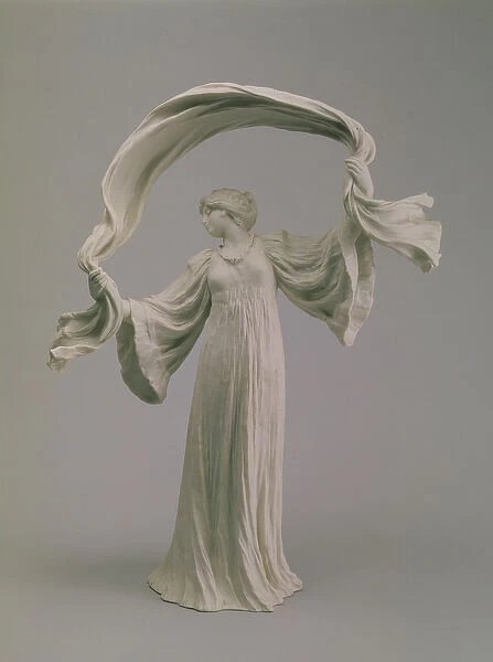 Dancer with a Scarf from a table centrepiece, Sevres, 1900 (biscuit)