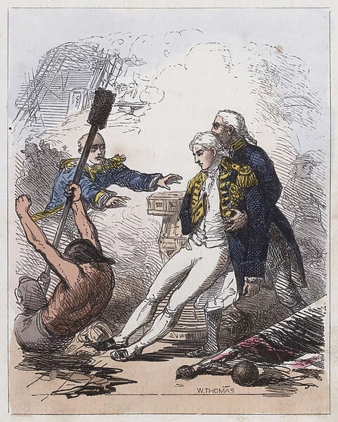 Death of Lord Nelson (coloured engraving)