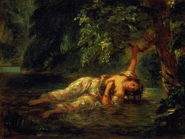 The Death of Ophelia, 1844 (oil on canvas)