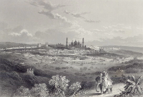 Delhi, engraved by Edward Paxman Brandard (1819-98) c. 1860 (engraving)