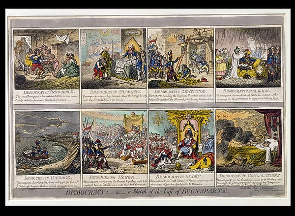 Democracy, or a Sketch of the Life of Buonaparte, published by Hannah Humphrey in 1800