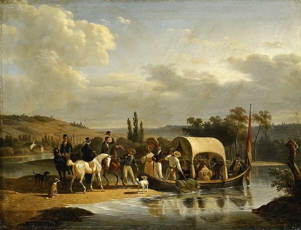 The Departure, 1836 (oil on panel)