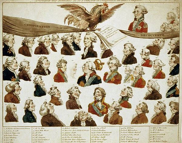Desespoir des ennemis de la France a la decouverte de leurs complots, 1804
