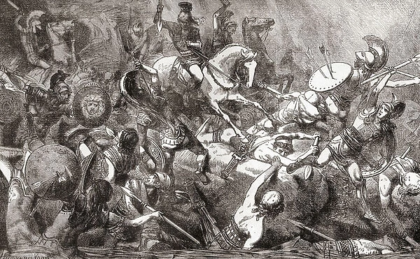 The destruction of the Athenian army in Sicily during the Sicilian Expedition